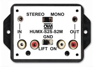 HUMX-S2S-S2M: Hum Eliminator with Stereo to Mono Converter