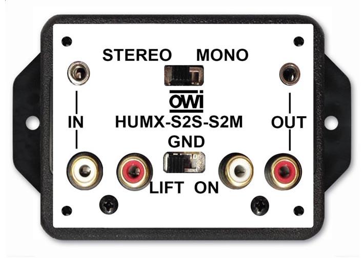 HUMX-S2S-S2M: Hum Eliminator with Stereo to Mono Converter